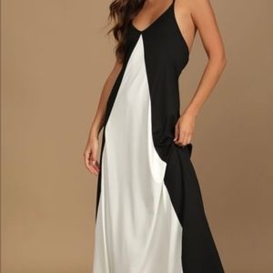 Lulu's Color Block Maxi Dress